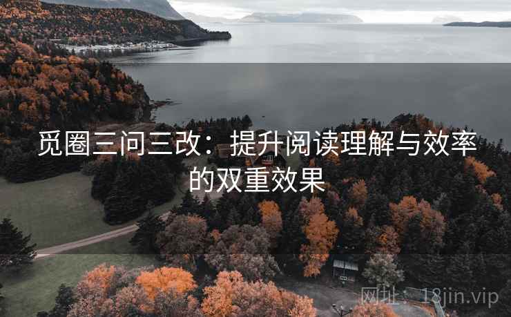 觅圈三问三改:提升阅读理解与效率的双重效果