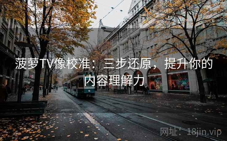 菠萝TV像校准：三步还原，提升你的内容理解力