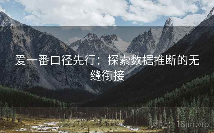 爱一番口径先行：探索数据推断的无缝衔接